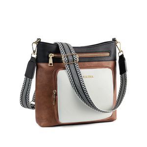 Hobo Bags Leather Purses Crossbody Bag Multi Pockets Large Shoulder -_-